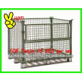 Rolling storage cage using to storage goods or feed animals